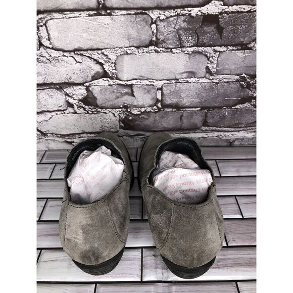 Born Fredrika Gray Suede Leather Pointed Low Cut Heel Booties Women Sz 11M US/43 - Picture 9 of 16